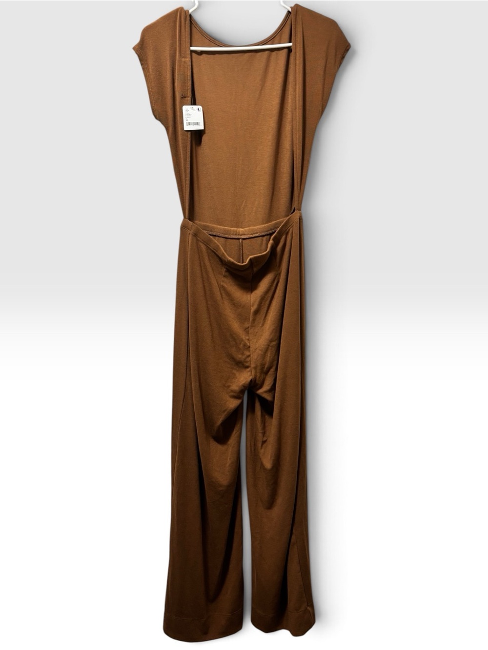 Free People Beach Brown Wide Leg Jumpsuit Size XS NWT - Picture 4 of 6